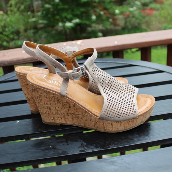 Franco Sarto Clinton 2 Platform Wedge Sandals size 7 - Picture 3 of 15